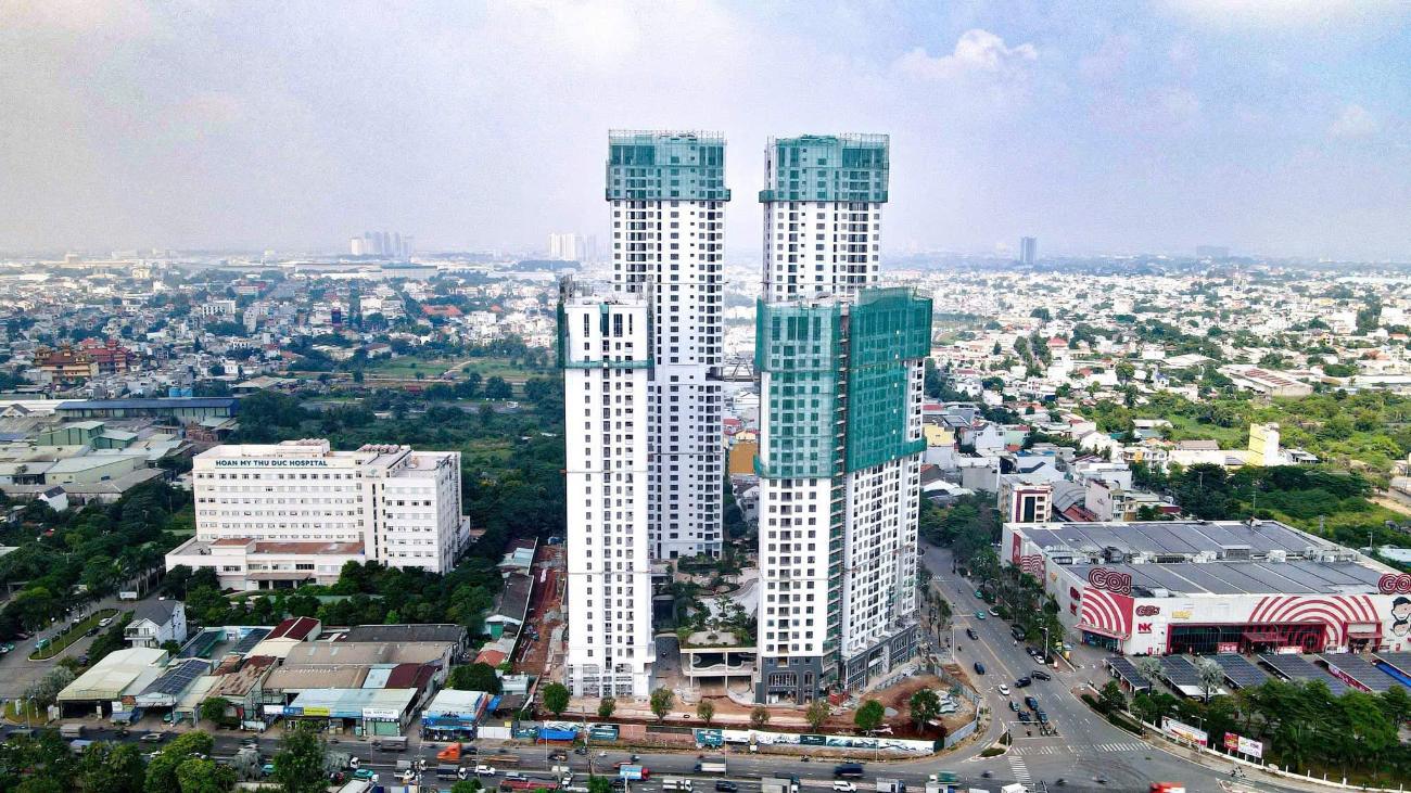 Toàn cảnh dự án căn hộ Green Skyline TBS Land mặt tiền Quốc lộ 1K