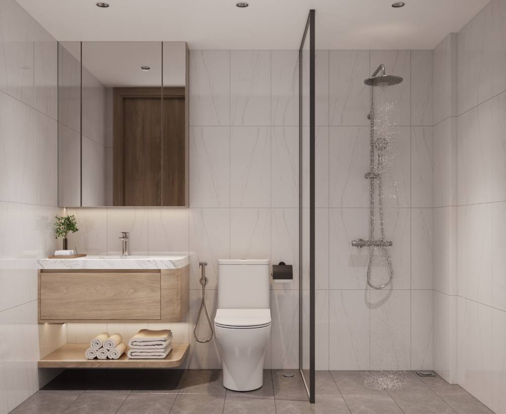 Phòng tắm căn hộ Green Skyline thiết bị Kohler