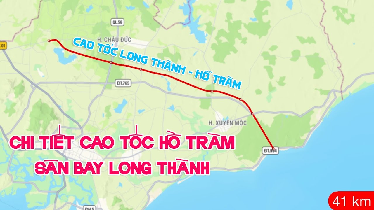 Cao tốc Hồ Tràm Long Thành kết nối sân bay quốc tế