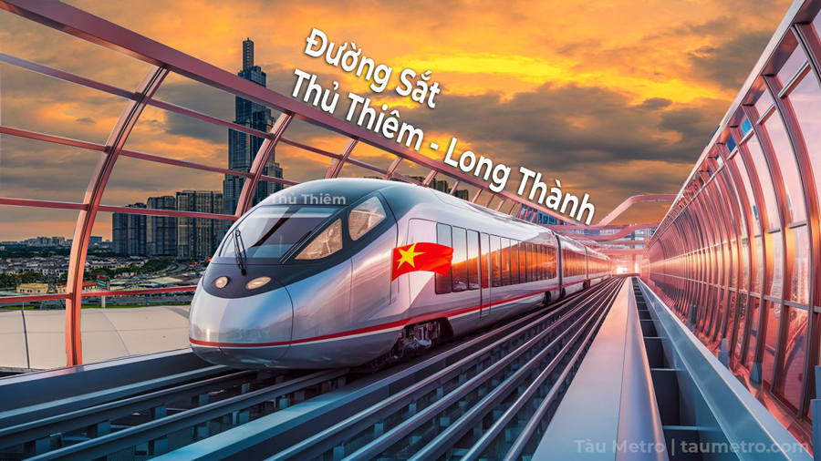 Tuyến đường sắt Thủ Thiêm Long Thành kết nối khu Đông TP.HCM