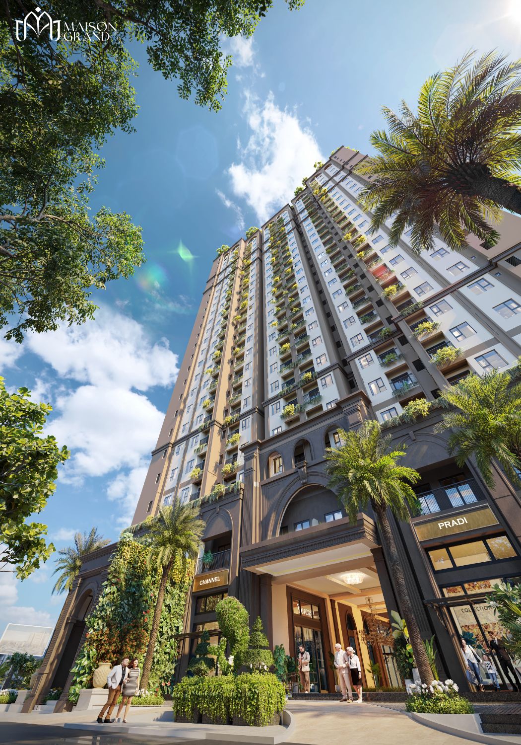 Kiến trúc tân cổ điển mặt tiền QL51 Maison Grand