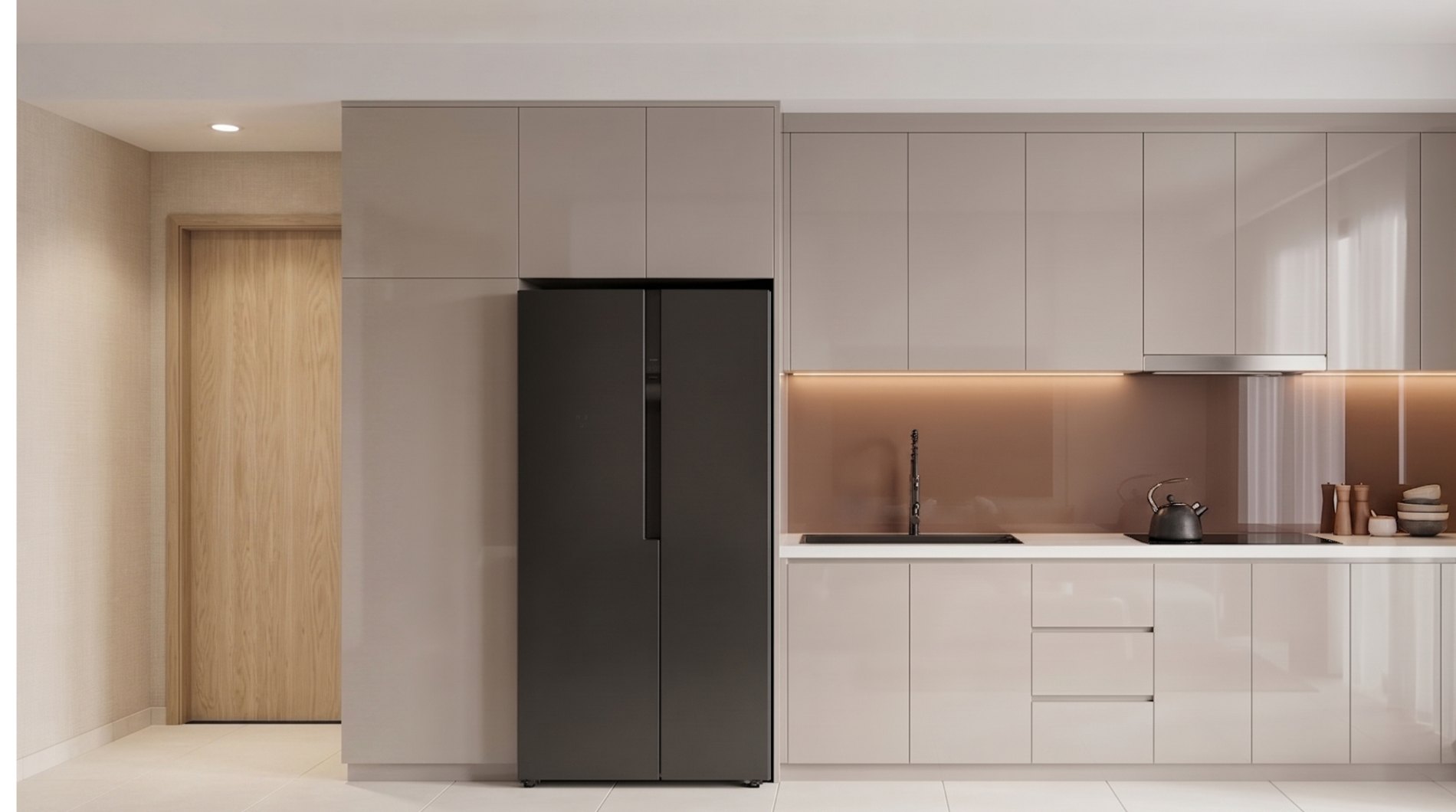 Phòng bếp full thiết bị kịch trần D15.15 Eastmark