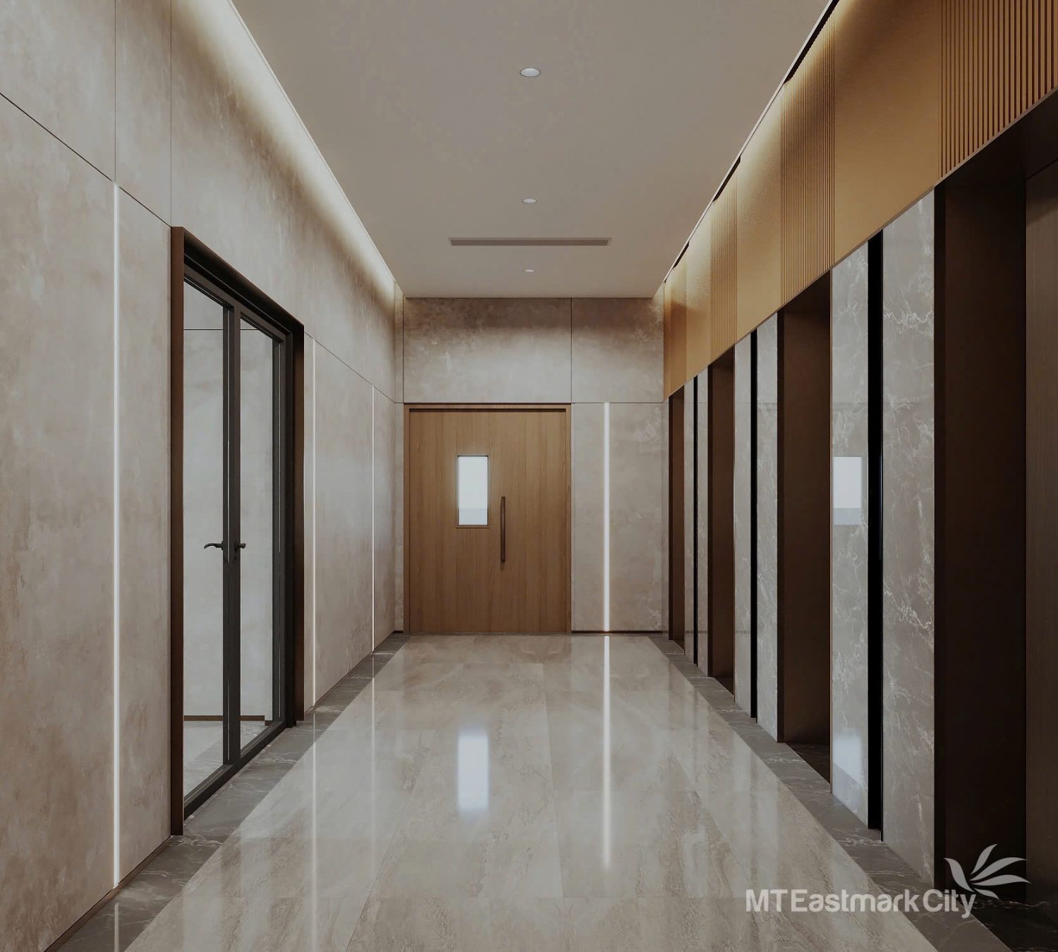 Ảnh thực tế hành lang căn hộ MT Eastmark City