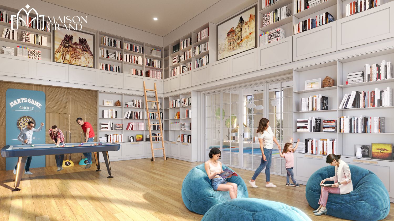 Thư viện nội khu Maison Grand
