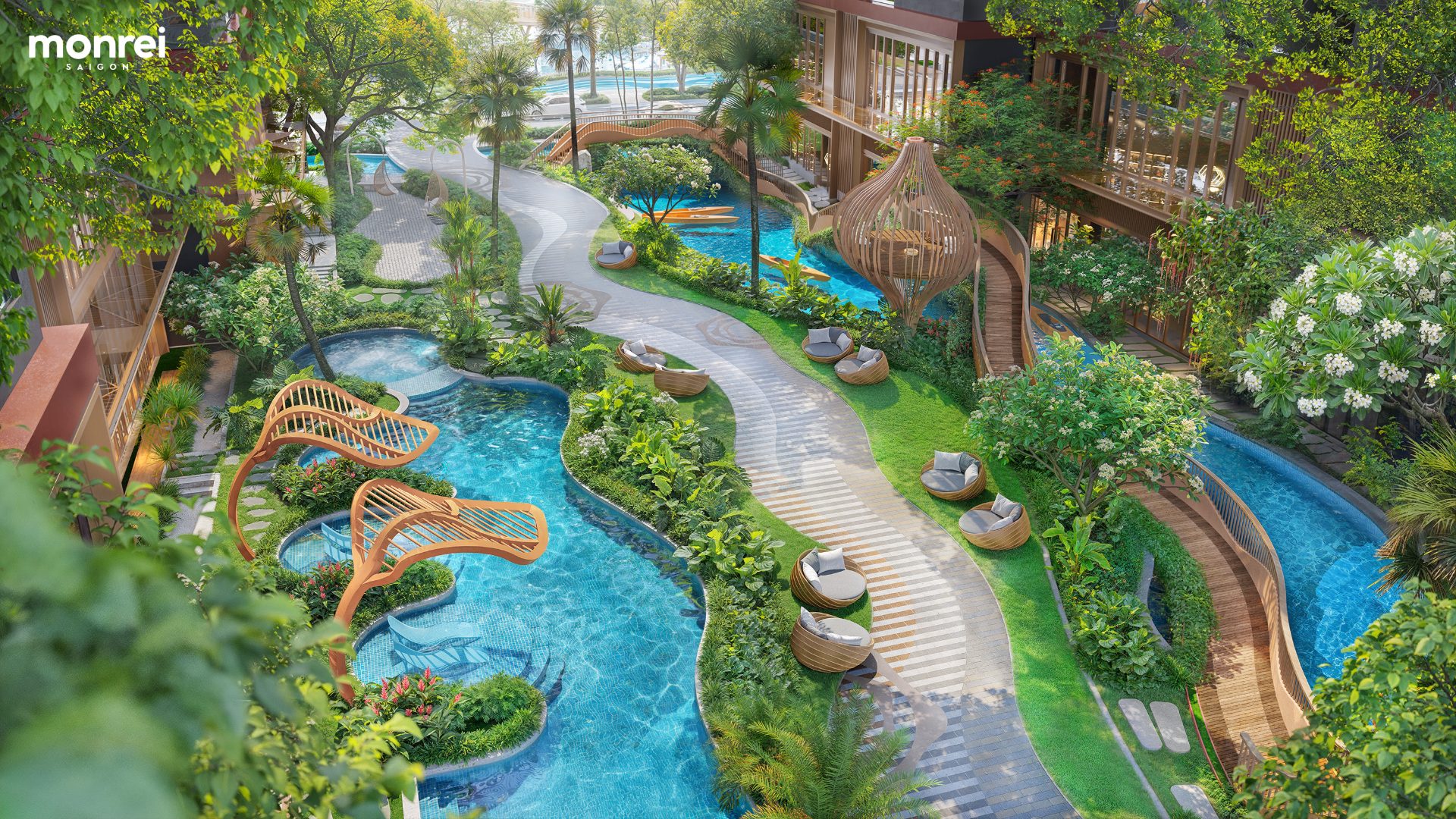 Khu trị liệu thuỷ lực và hồ bơi nước ấm Monrei Saigon