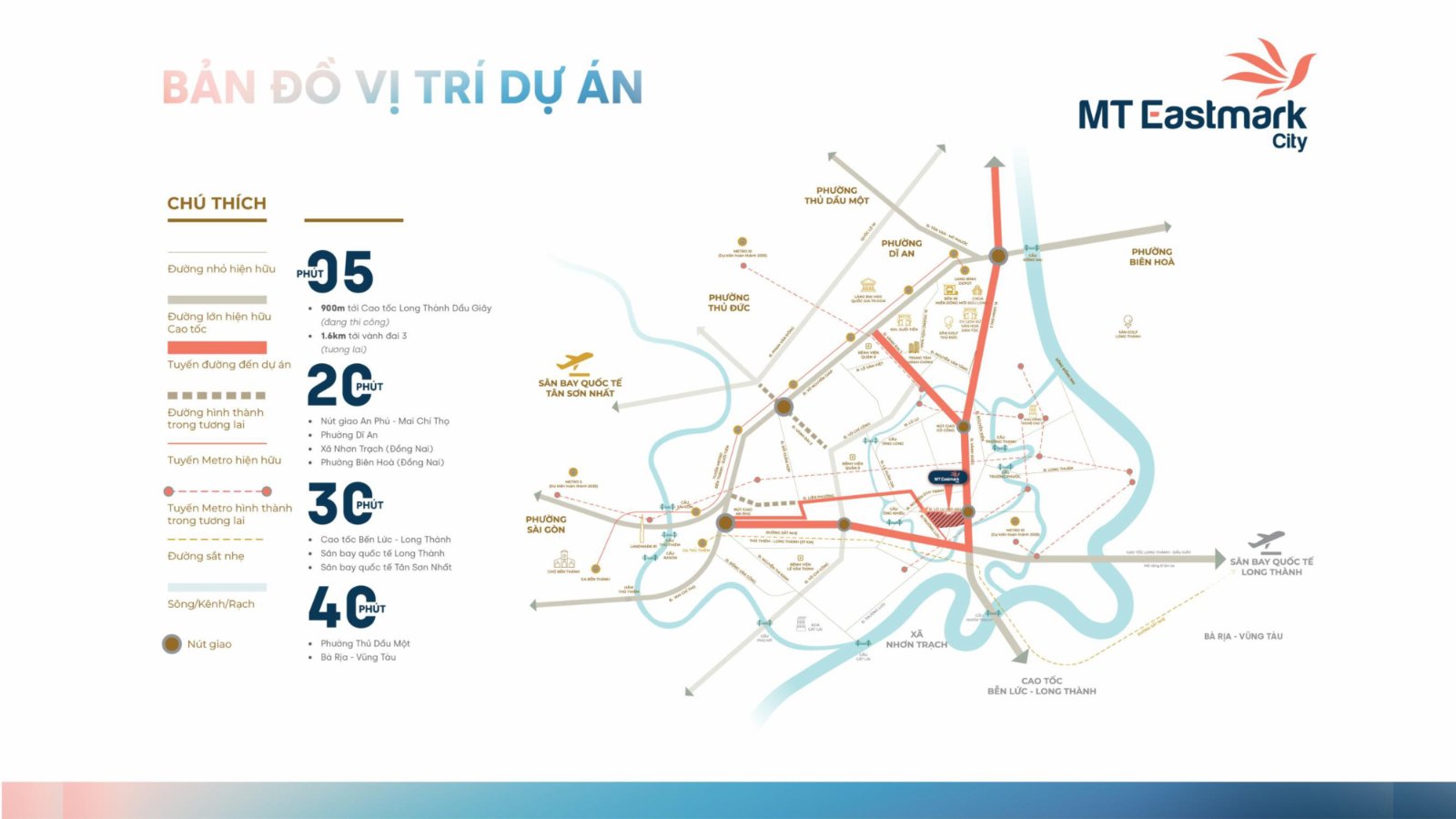 Bản đồ vị trí và kết nối MT Eastmark City mặt tiền Vành Đai 3 Thủ Đức