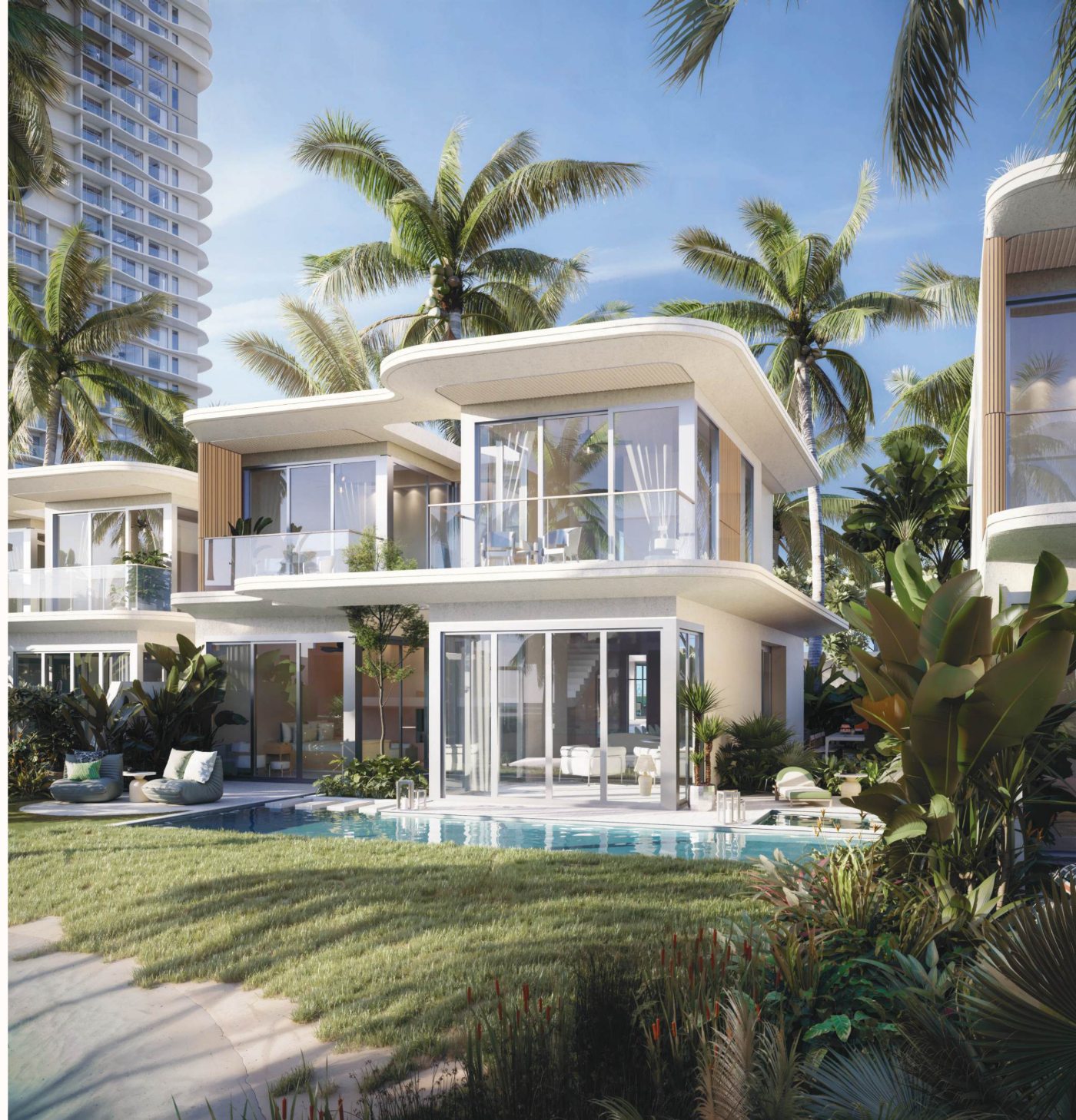 Phối cảnh ngoại thất Villa 3PN Maia Hồ Tràm