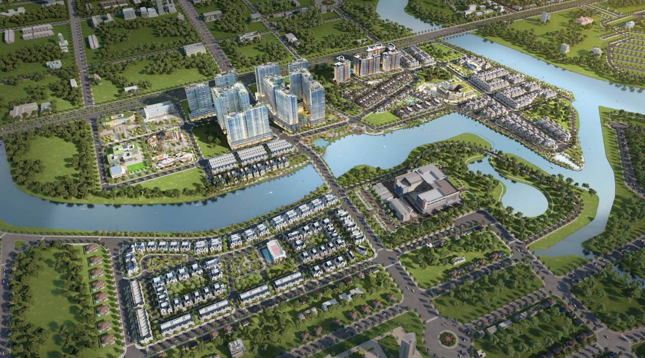 Toàn cảnh khu đô thị Gladia by the Waters 60ha ven sông với phân khu căn hộ Gladia Heights