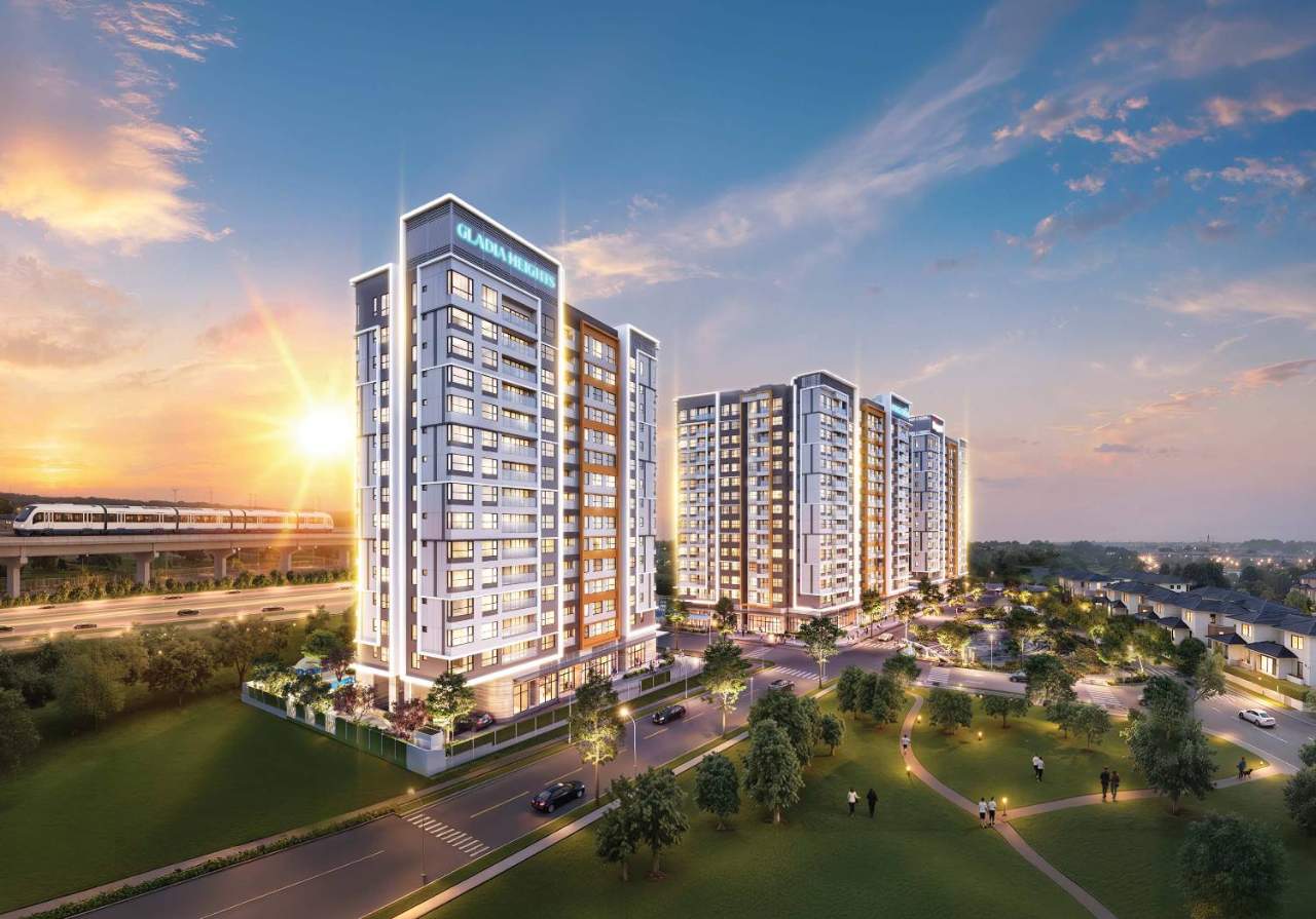 Căn hộ Gladia Heights Keppel Khang Điền mặt tiền Võ Chí Công kế cận Thủ Thiêm
