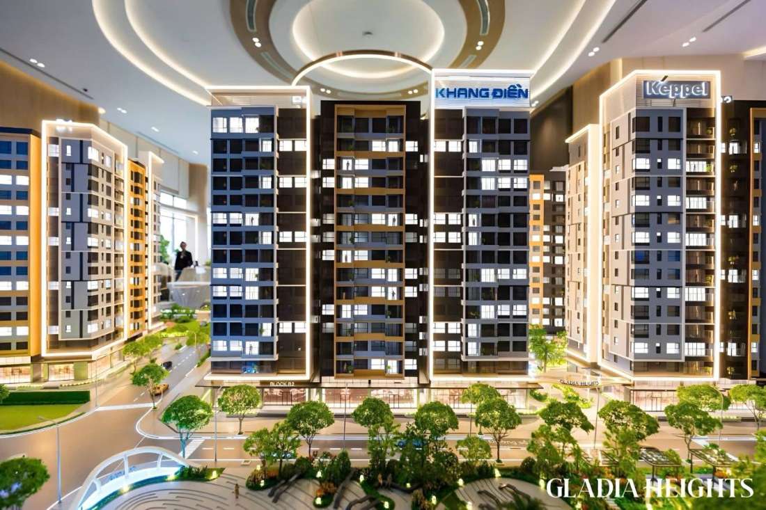 Phối cảnh 3 tòa tháp The Future The First The Advanta Gladia Heights