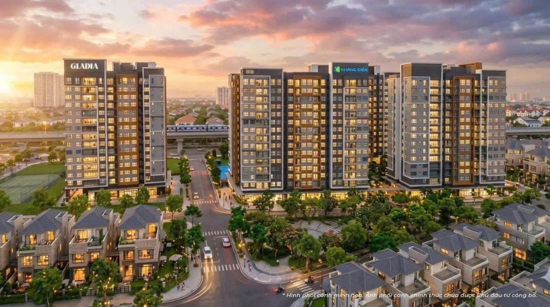 Phối cảnh tiện ích cảnh quan nội khu Gladia Heights