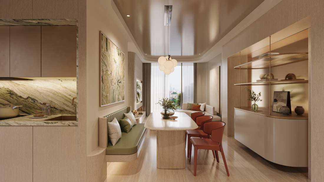 Nội thất bếp tiêu chuẩn bàn giao Palm River