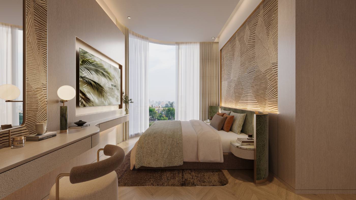 Nội thất phòng ngủ tiêu chuẩn bàn giao Palm River