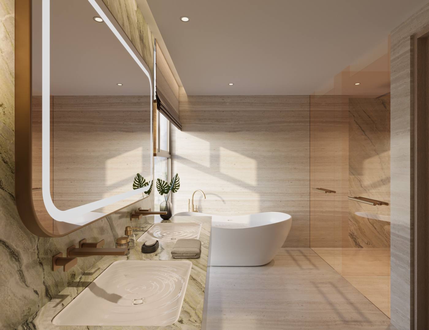 Nội thất phòng tắm tiêu chuẩn bàn giao Palm River