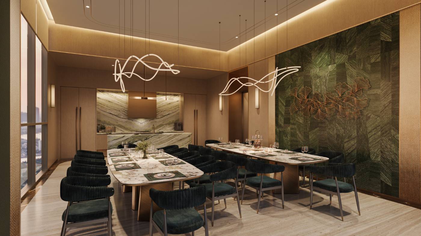 Phòng ăn riêng cao cấp tầng 20 Palm River