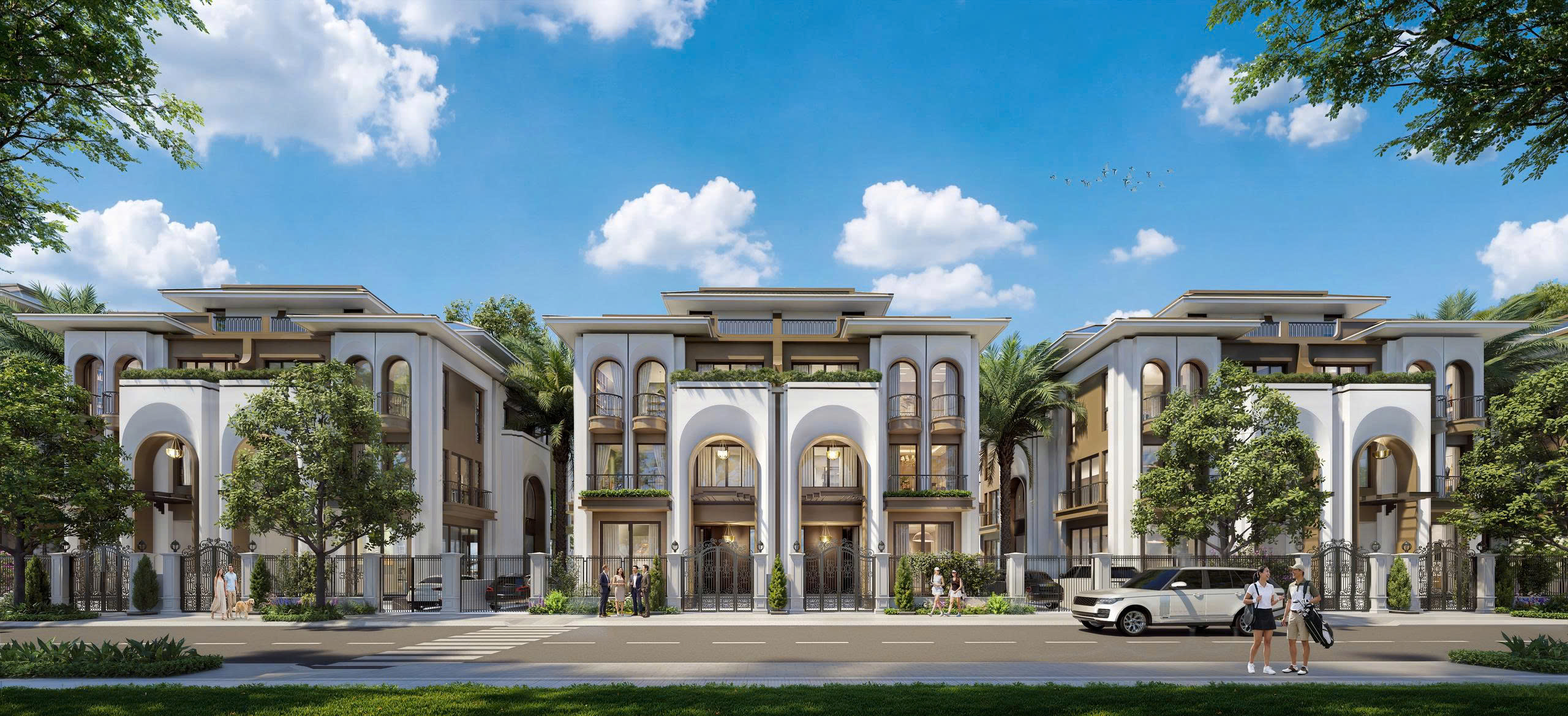 Phối cảnh biệt thự song lập The Heritage Tây Ninh