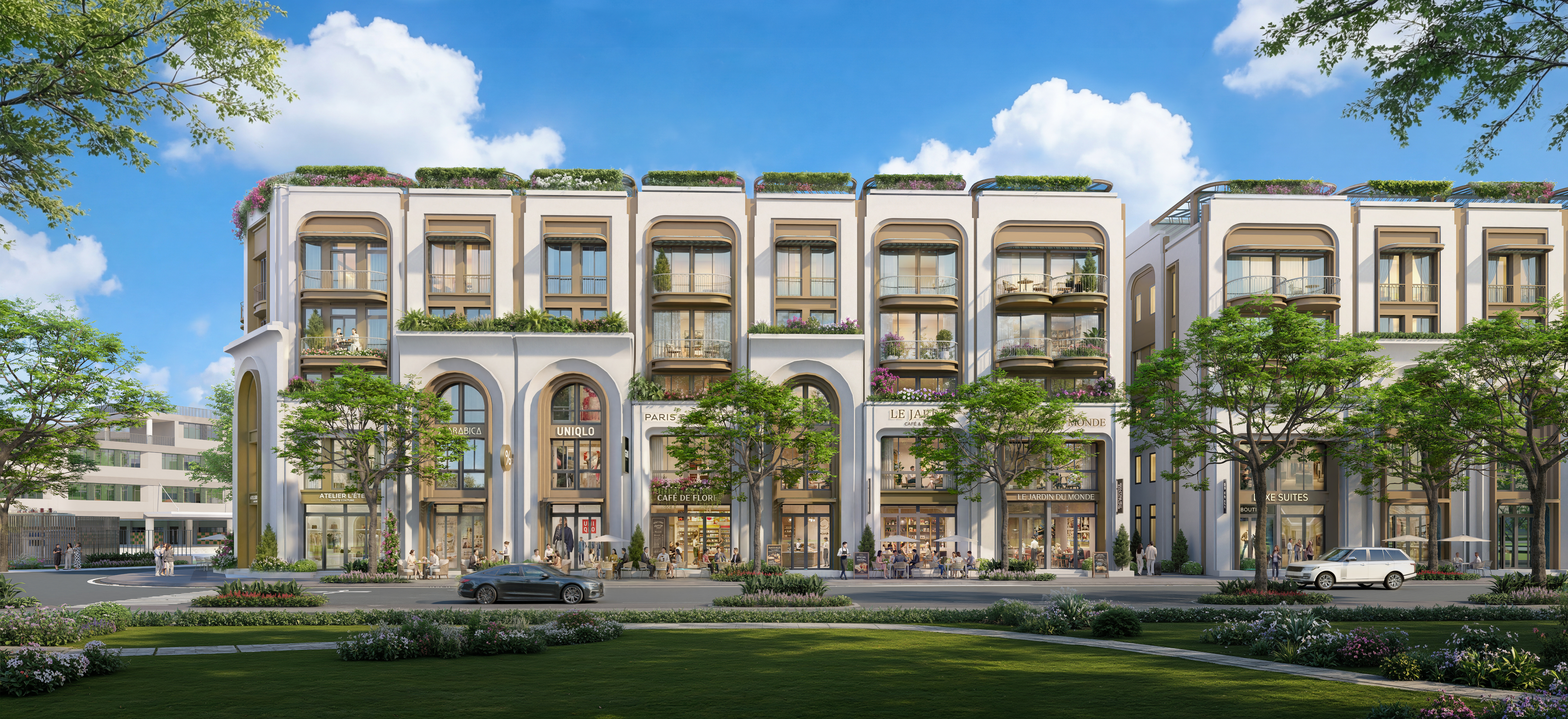 Phối cảnh shophouse 136m2 The Heritage Tây Ninh