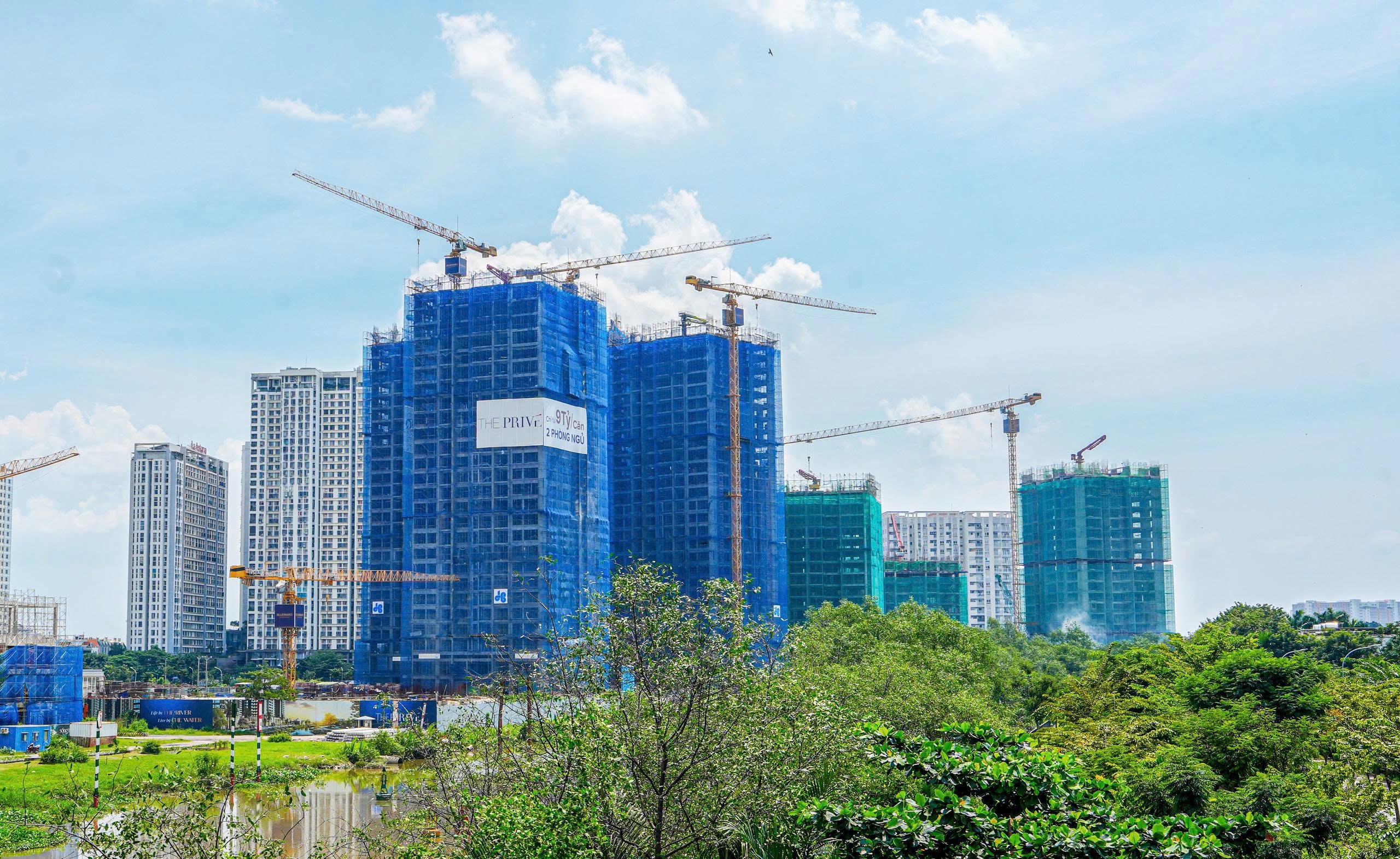 Toàn cảnh các tháp The Privé tháng 10/2026